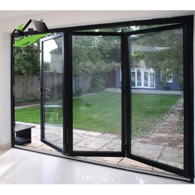 Australian Standard Aluminium Fold Doors Interior Exterior Bi Folding Glass Door