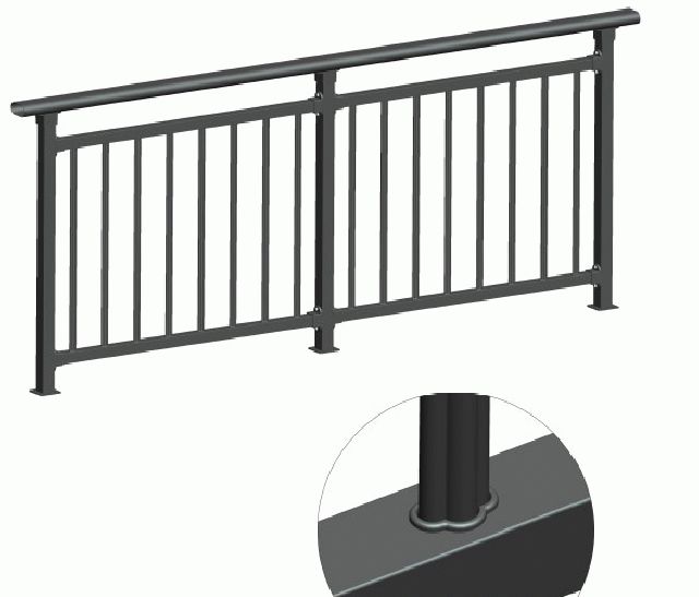 Frameless Tempered Glass Stainless Steel Railings Baluster Railing